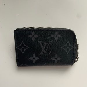 Louis Vuitton Porte Monnaie Jour Coin Pouch Monogram Eclipse